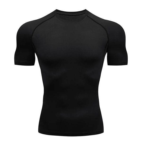 Men's Short Sleeve Compression Gym & Running Shirt