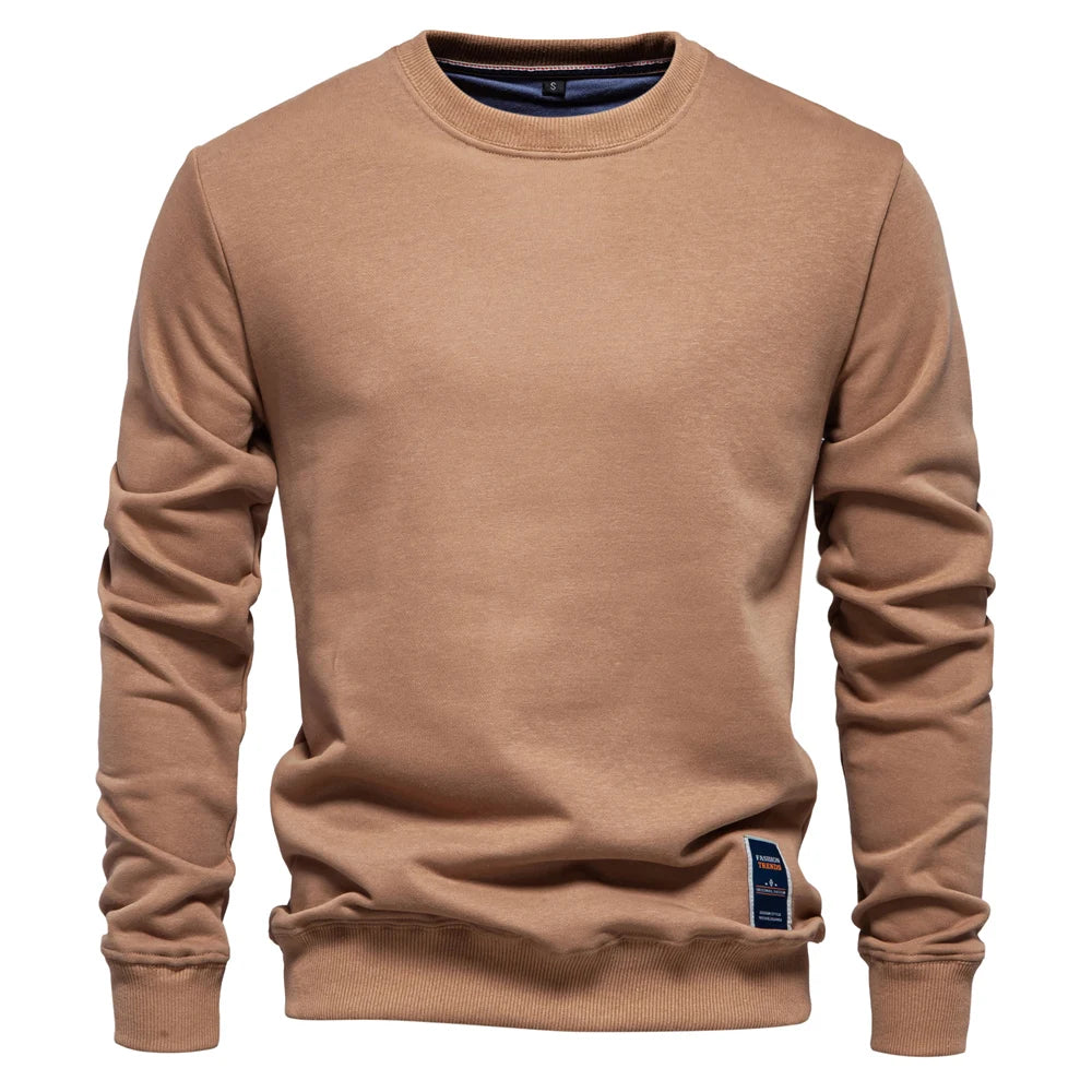 Men's Cotton Blend Crewneck Sweatshirt - Casual and Comfortable
