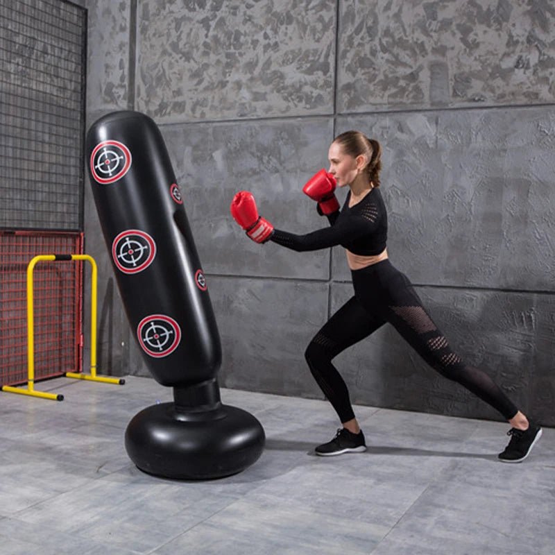 Inflatable Boxing Punching Bag - Muay Thai Training & Stress Relief