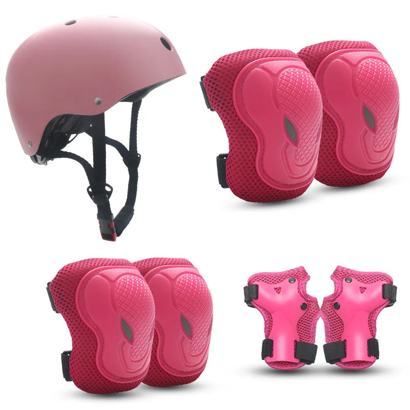 Kids' Protective Gear Set: Helmet & Pads for Ages 2-14