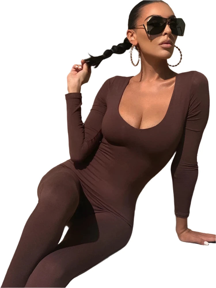 Breathable Bodycon Jumpsuit