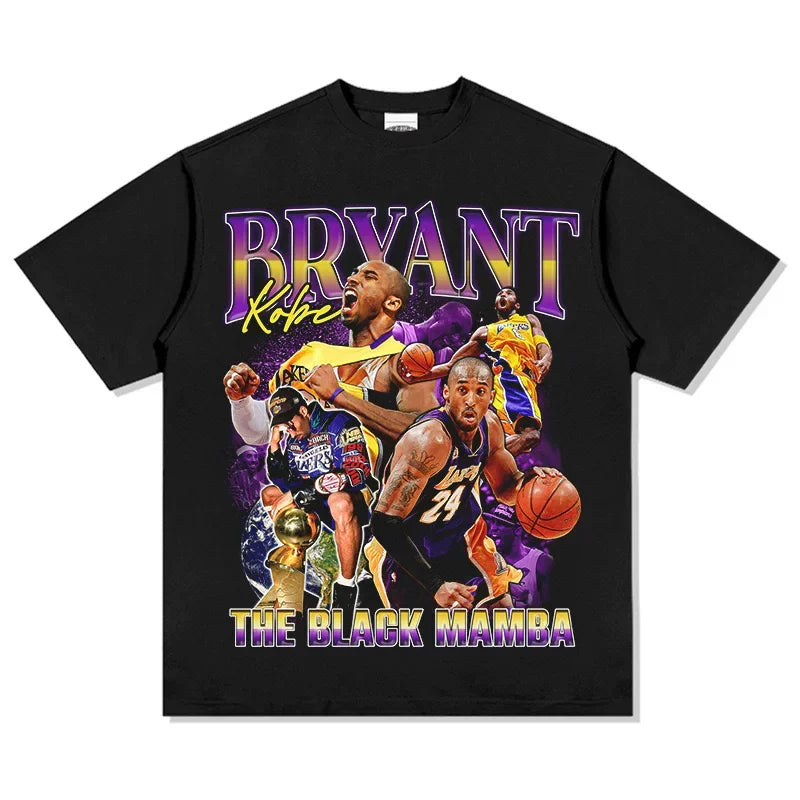 Men's Vintage Basketball Loose Cotton T-Shirt