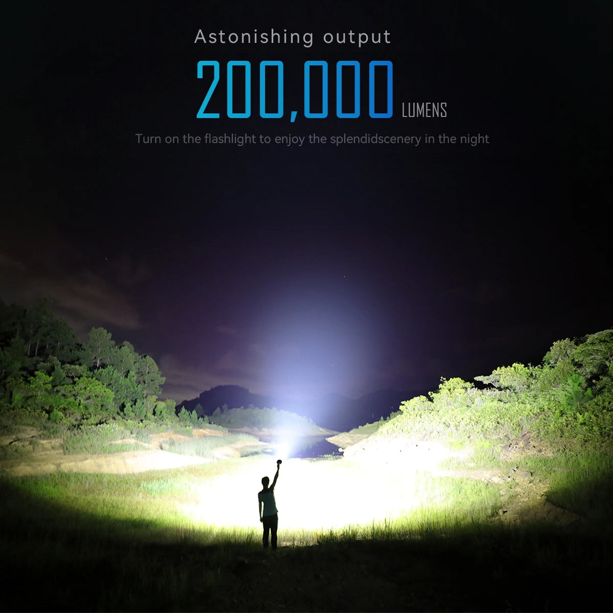 Professional-Grade Searchlight for Outdoor Adventures 24 Hour Sport