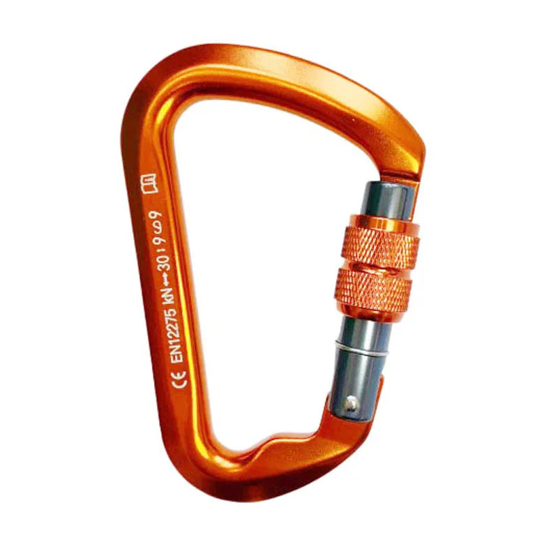 30kN High-Strength Aluminum Carabiner for Rock Climbing