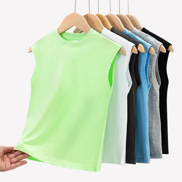Kids' Cotton Vest & Sleeveless Tank for Summer