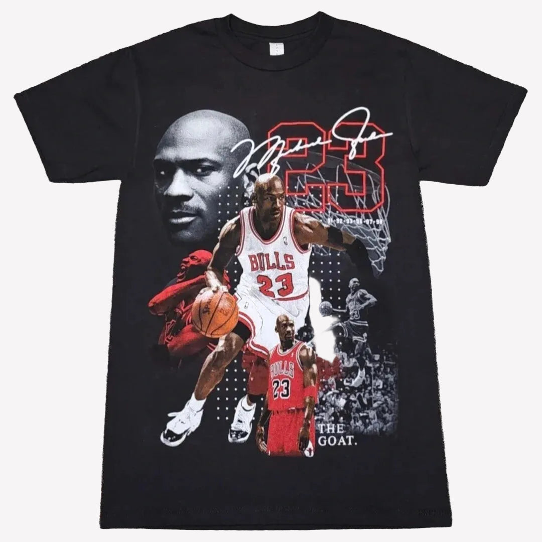 Vintage MJ Basketball Graphic T-Shirt Summer Streetwear
