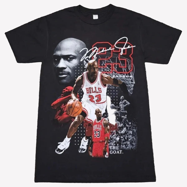 Vintage MJ Basketball Graphic T-Shirt Summer Streetwear