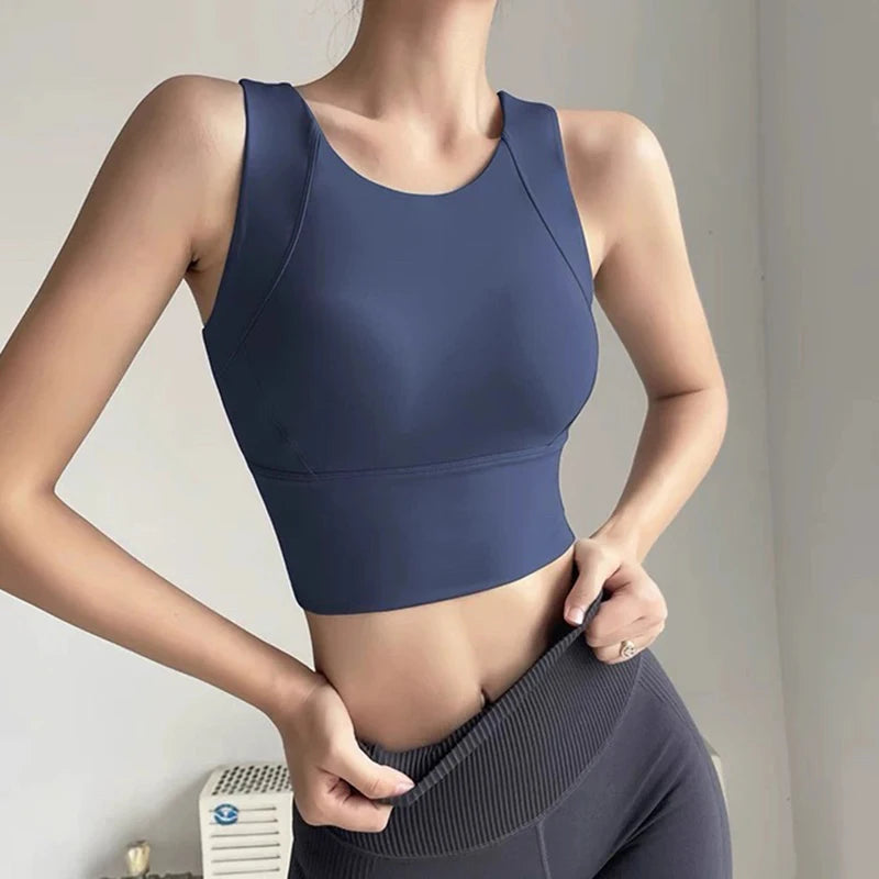 Women's Shock-Absorbing Sports Vest: High-Support Running Bra - 24 Hour Sport
