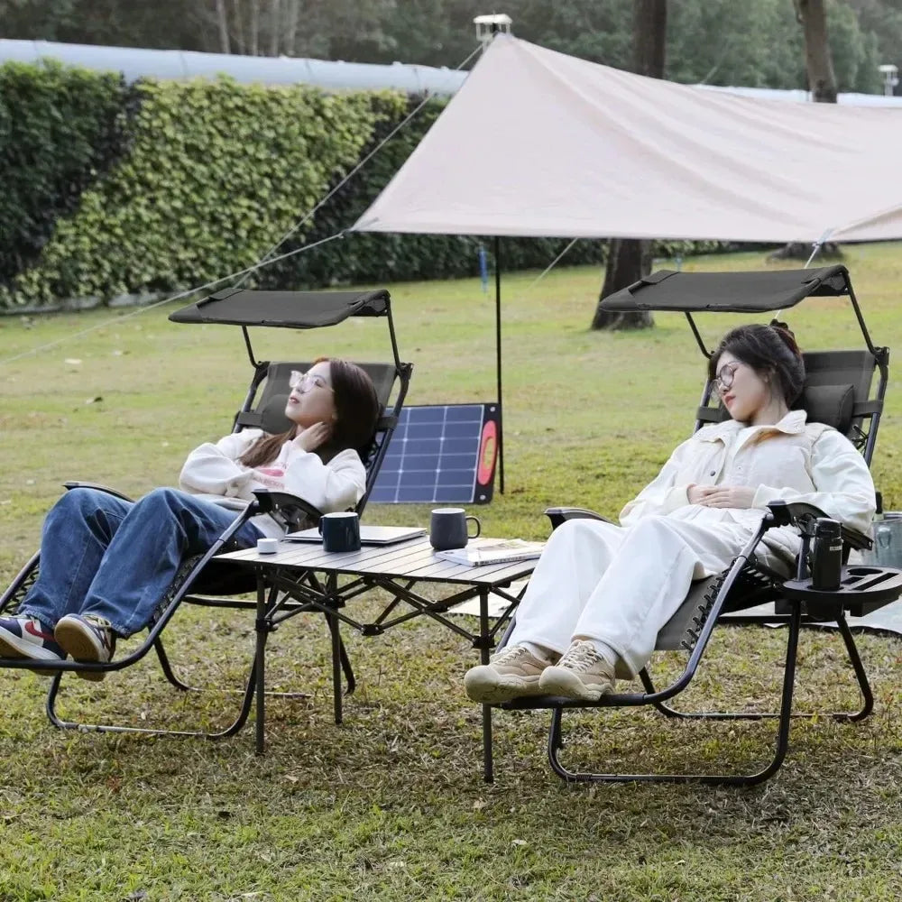 Portable Folding Beach Chairs with Shade