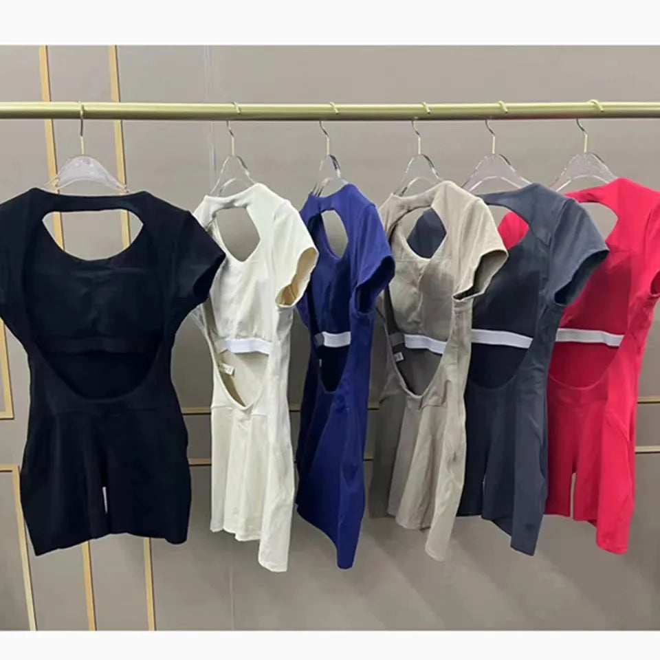 Breathable Yoga Jumpsuit with Hip-Lifting Design