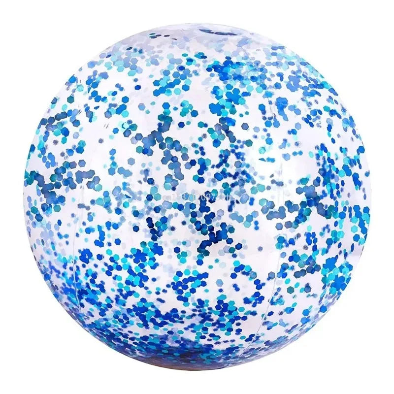 40/60cm Inflatable Glitter Beach Ball Perfect for Summer Pool Parties!pools & water activities24 Hour Sport