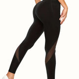 Breathable Mesh High-Waisted Yoga Leggings






