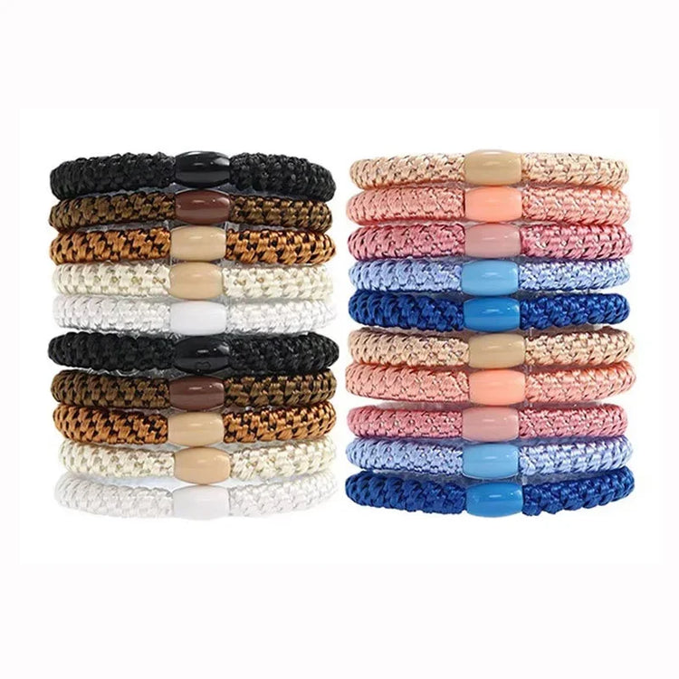 Braided Elastic Hair Ties – 5-Piece Set
