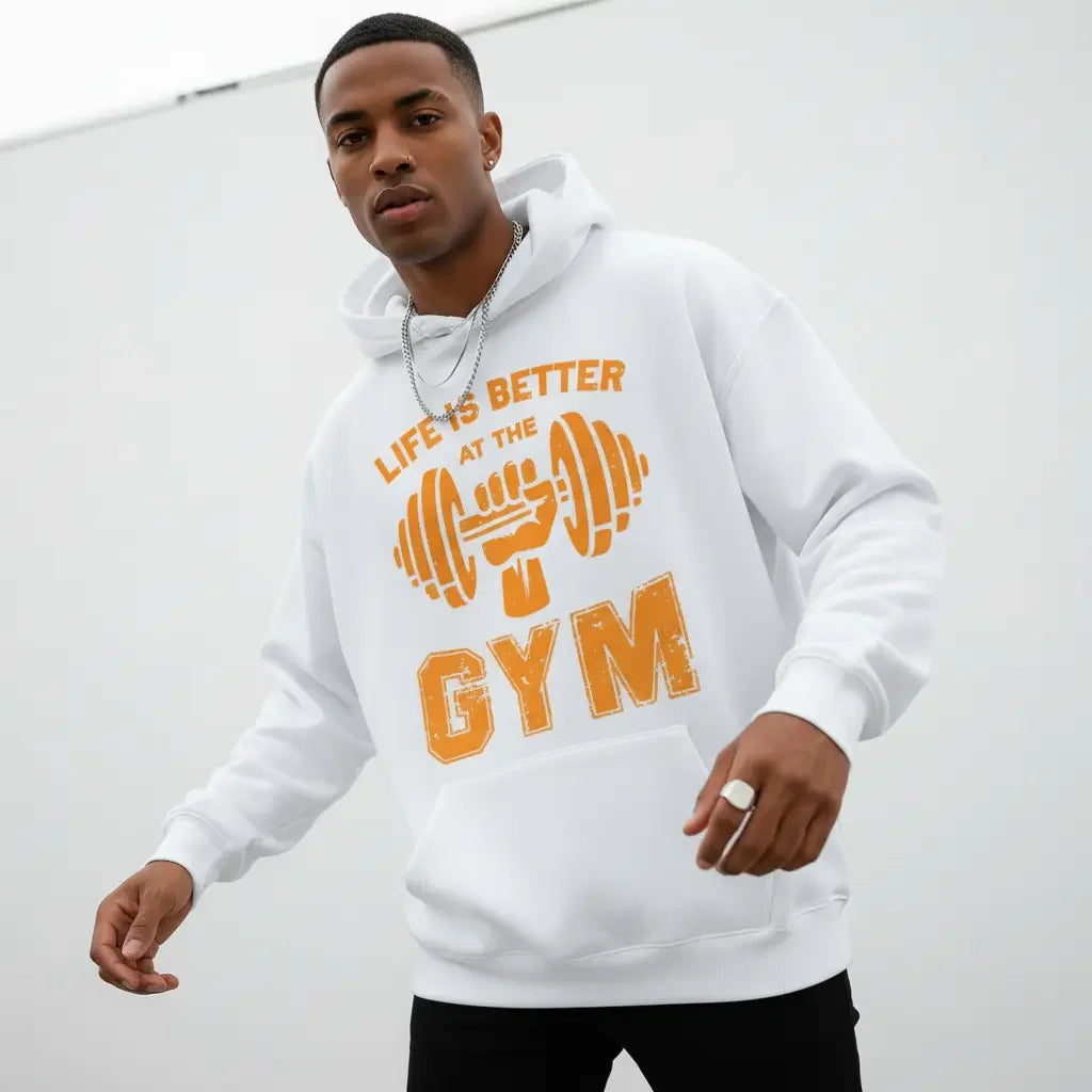 Men's Life Is Better at the Gym Graphic Hoodie