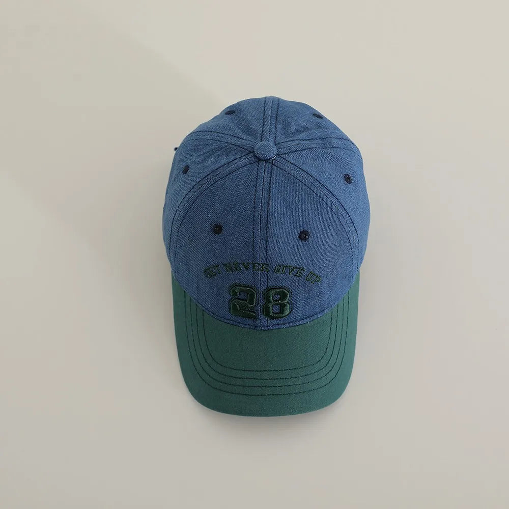 Embroidered Denim Baseball Caps for Children