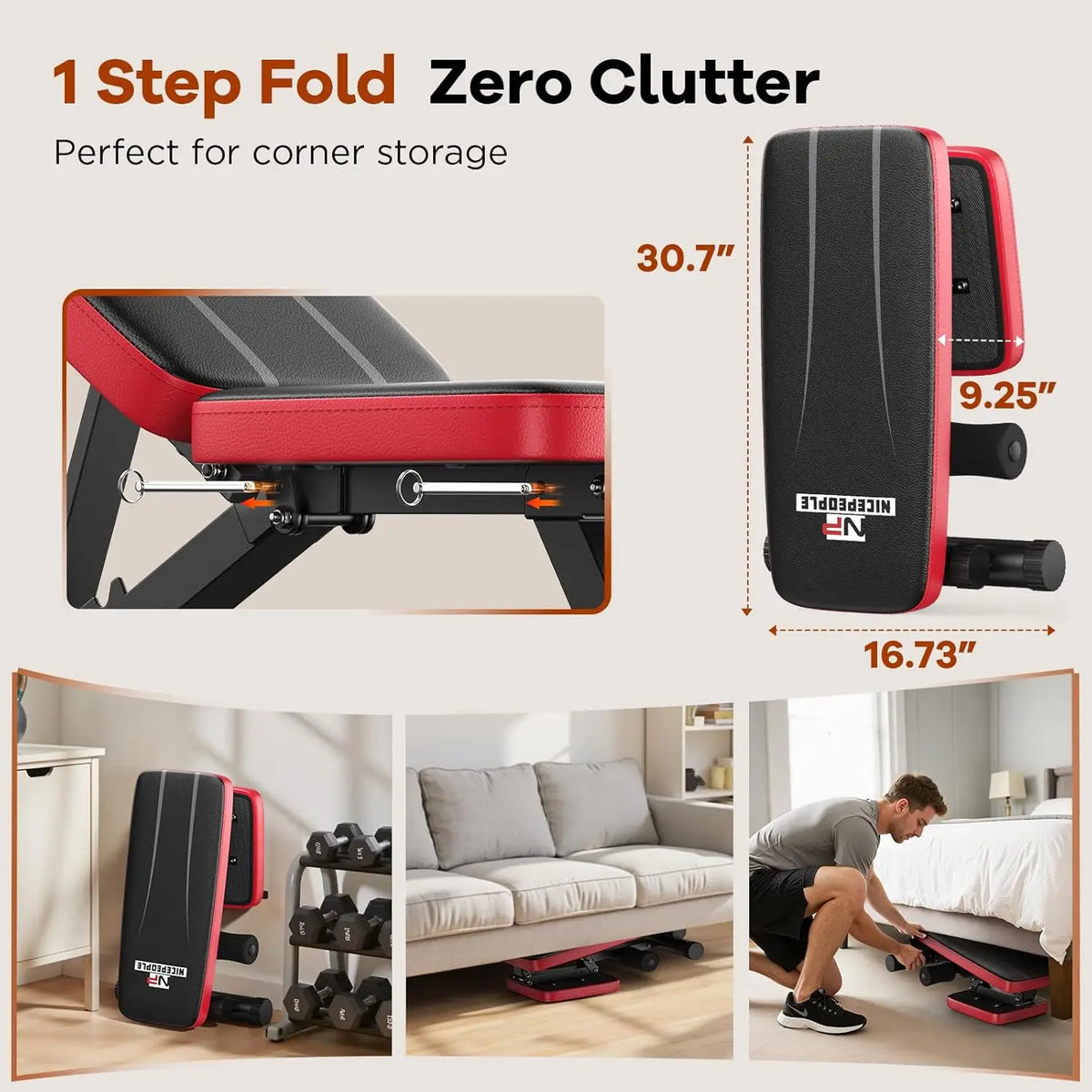 Adjustable Home Gym Multi-Position Weight Bench