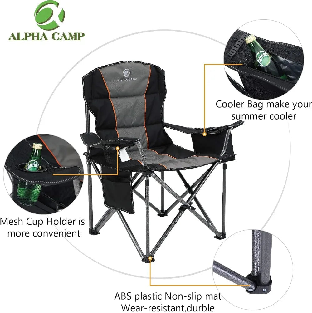 Alpha Camp Heavy-Duty Camping Chair