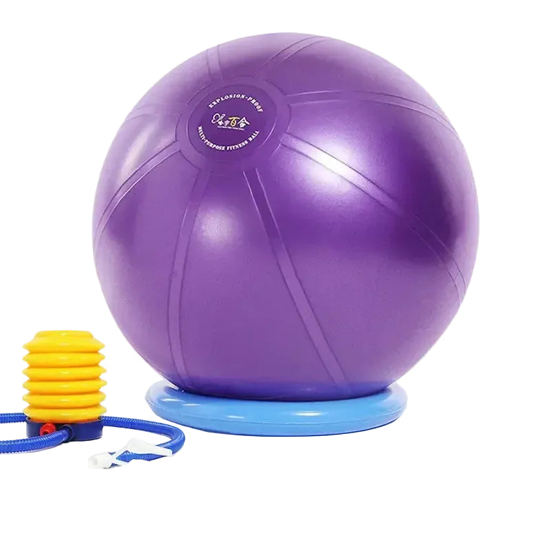 Thickened Anti-Burst Yoga Ball with Base Pregnancy & Fitness
