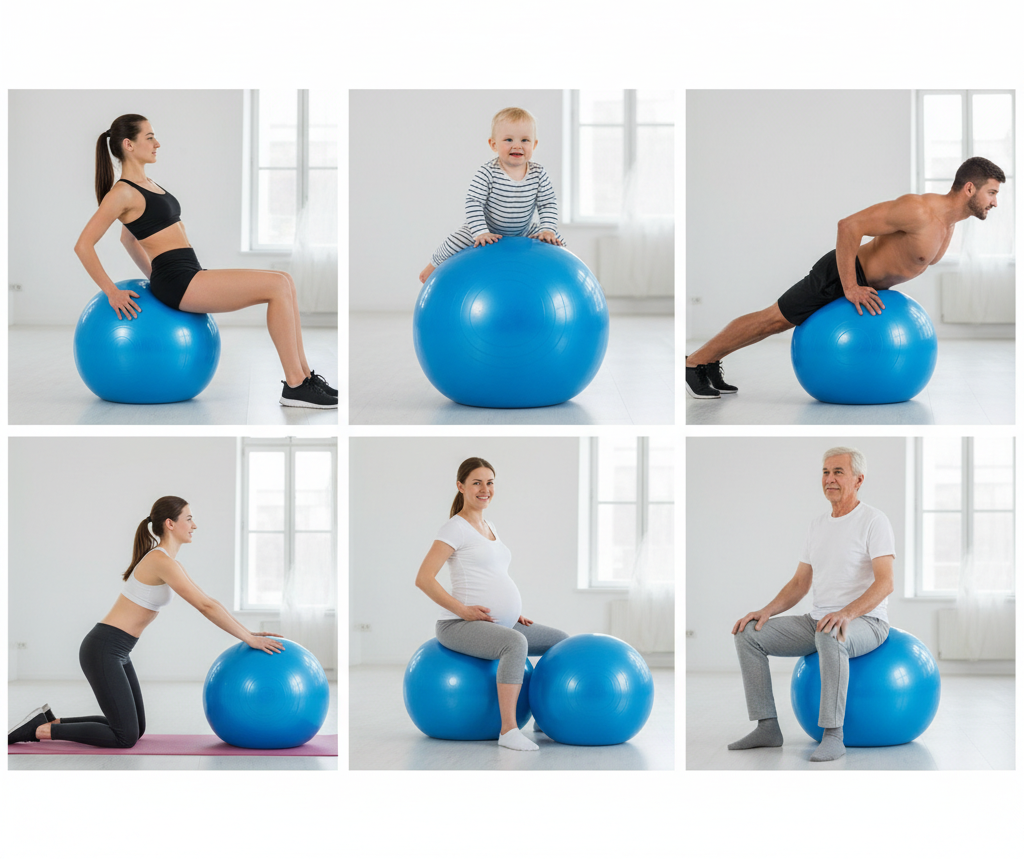 Explosion-Proof Yoga Ball with Pump