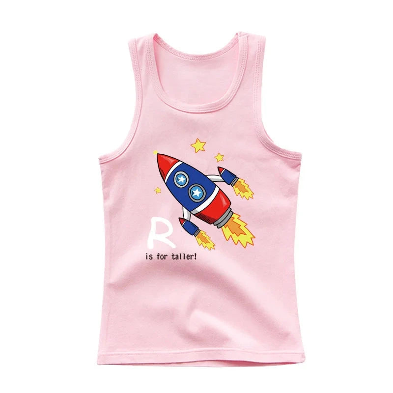 Baby & Toddler Boys Space Rocket Sleeveless T-Shirt