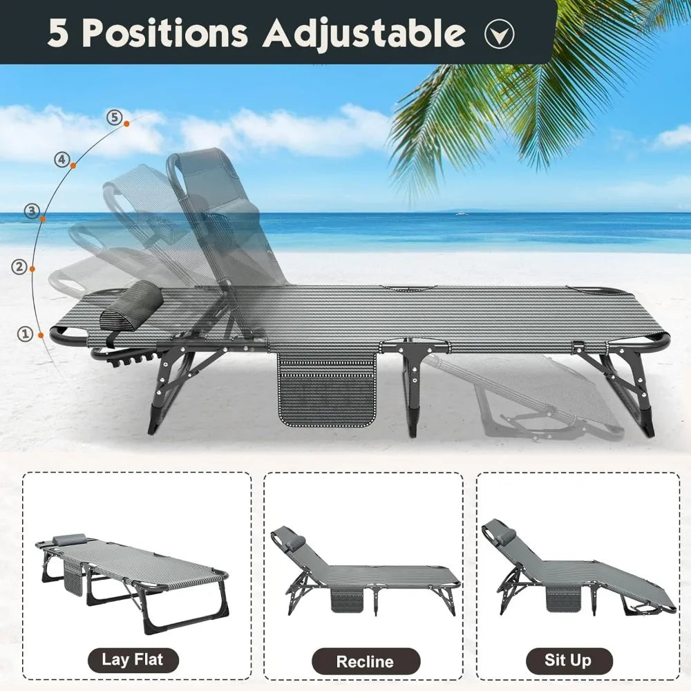 MOPHOTO Portable Folding Lounge Chair