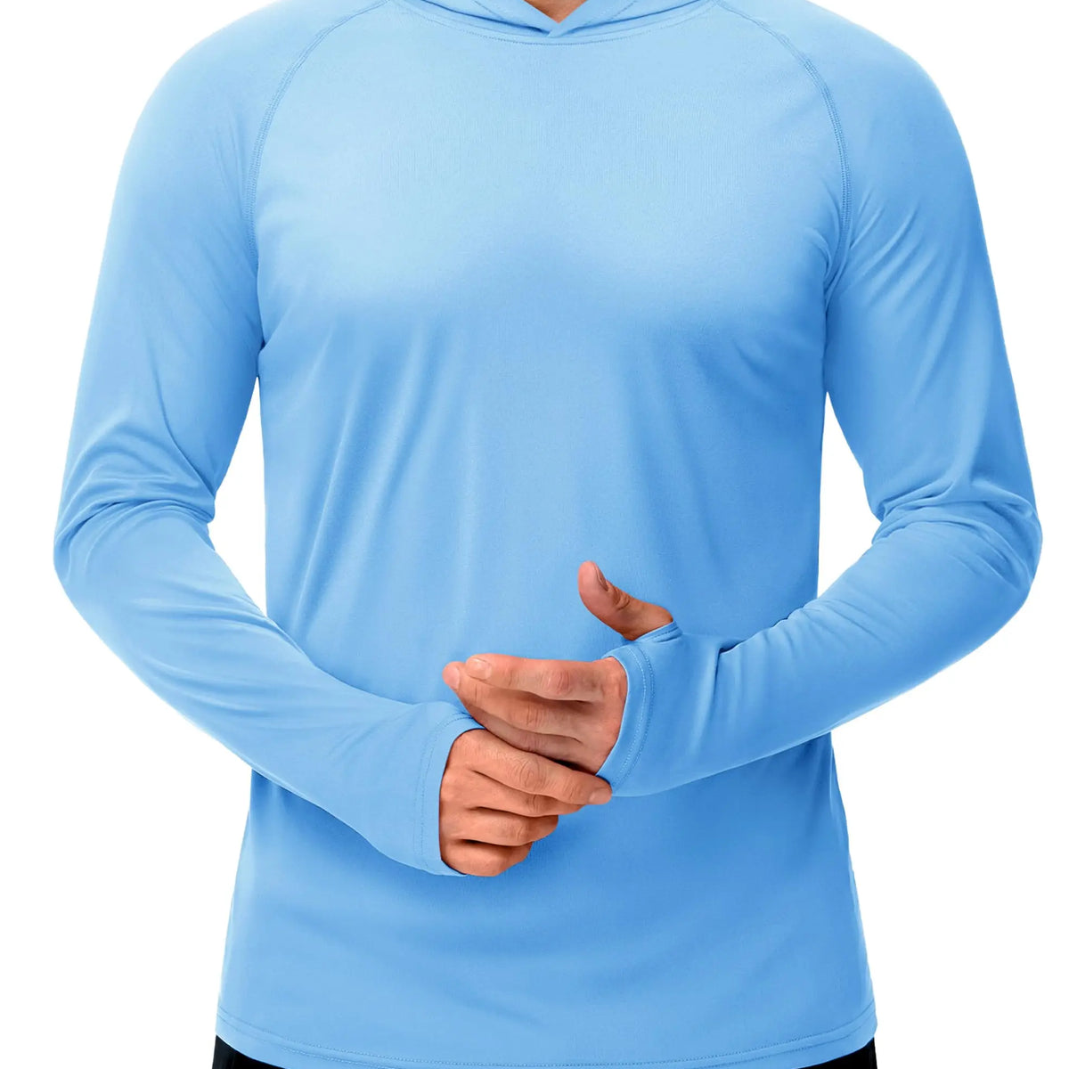 Men’s Long Sleeve Sun Protection Hoodie with UV-Proof