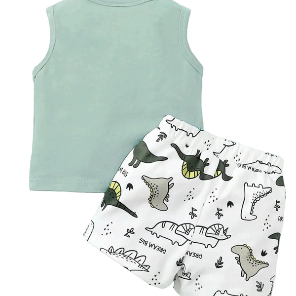 Baby & Toddler Boys Dinosaur Print Summer Set (0-2 Yrs)