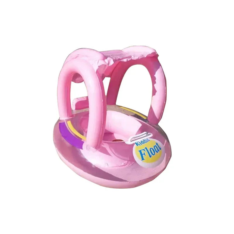 Safe and Fun: Baby Swim Ring with Sun Protection