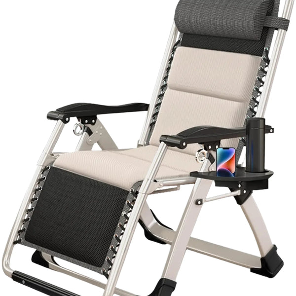 Ergonomic Folding Lounge Chair for Outdoor Relaxation
