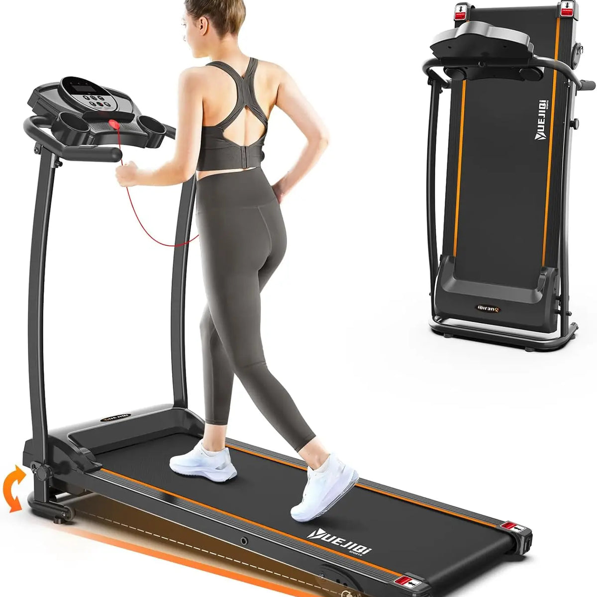 Foldable Treadmill with Incline & 12 Programs