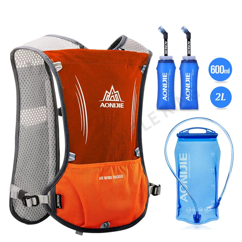 Running Vest: Hydration Pack, Water Bladder, Water Bottles