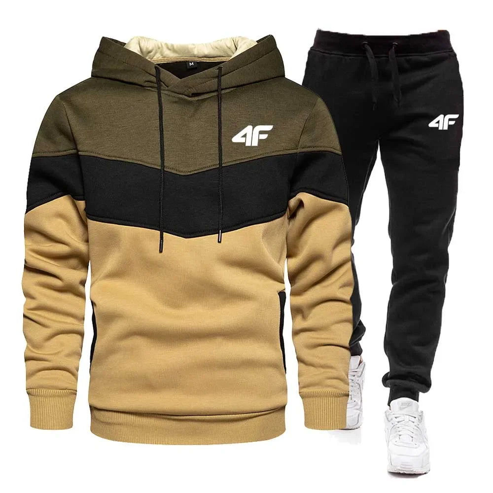 Stay Warm in Style: Men's Fleece Tracksuit