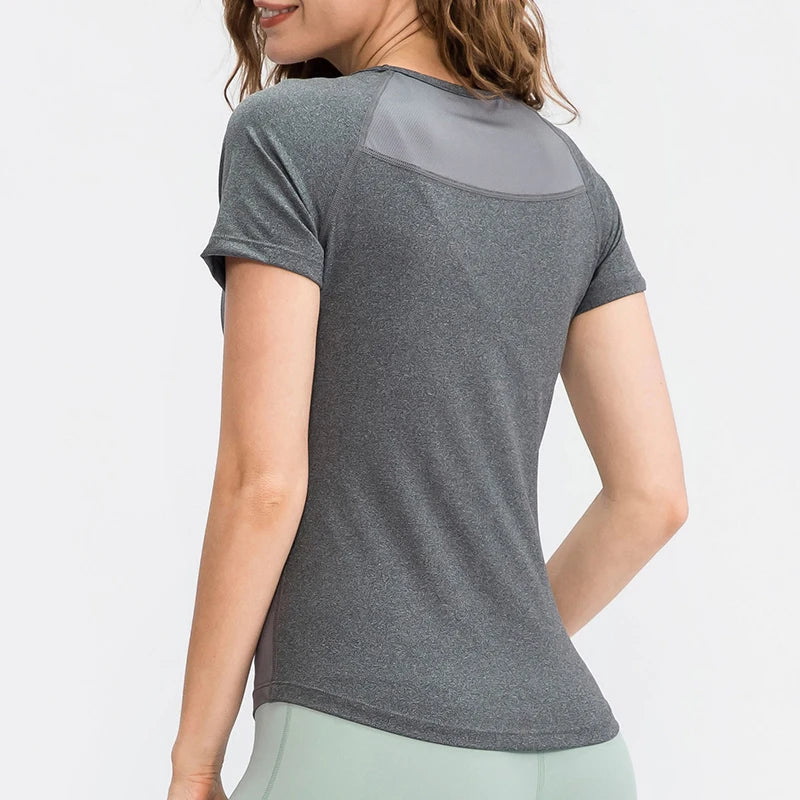 Quick-Dry Performance Yoga T-Shirt