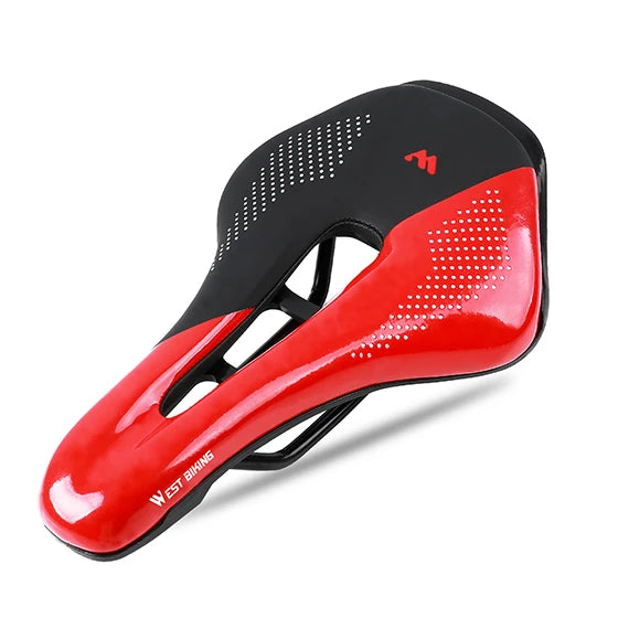 Bicycle Saddle with Central Cutout & Mounting Rails