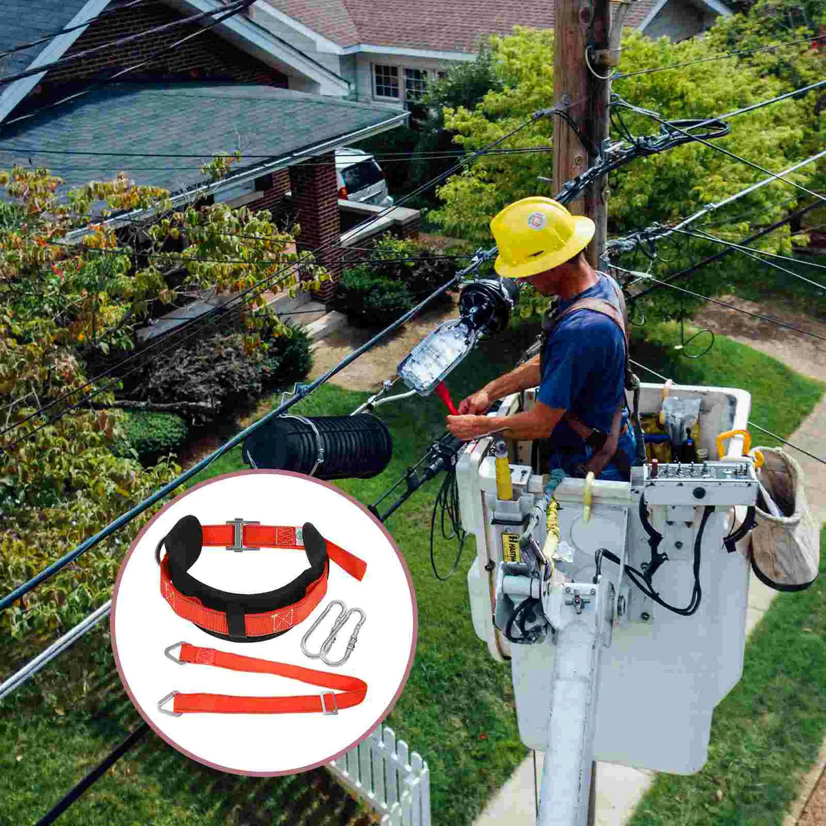 Industrial-Strength Fall Protection Harness for Outdoor Work