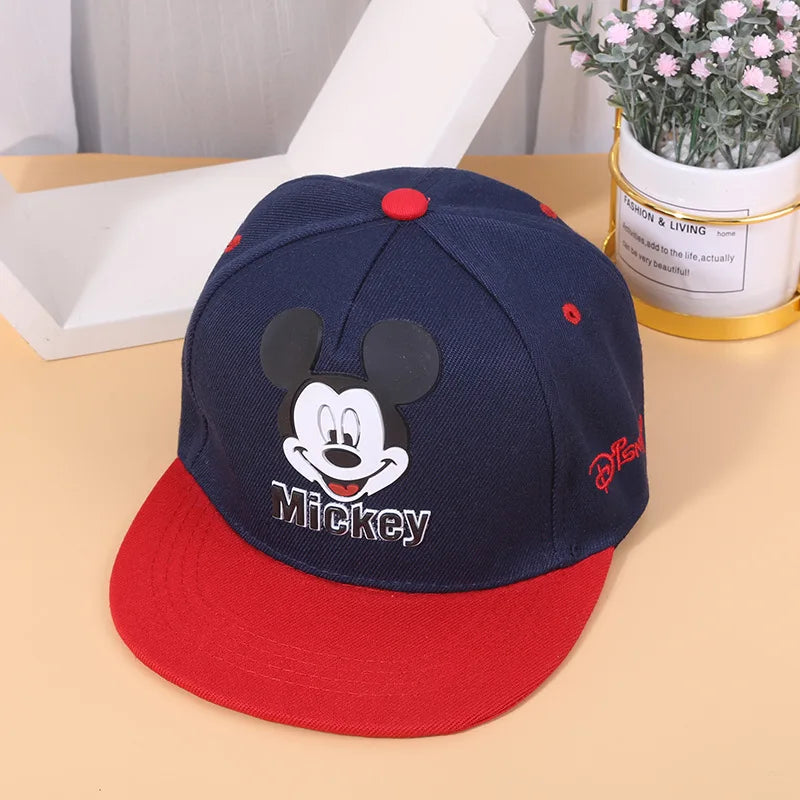 Disney Cute Mickey Mouse Baby Hat For Children Boy Girl Baseball Cap Fashion Kids Snapback Hip Hop Hat Children's Hats Caps 24 Hour Sport
