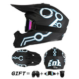 Off road motorcycle helmet rally downhill full helmet riding with goggles suitable for all seasons for men women and children 24 Hour Sport