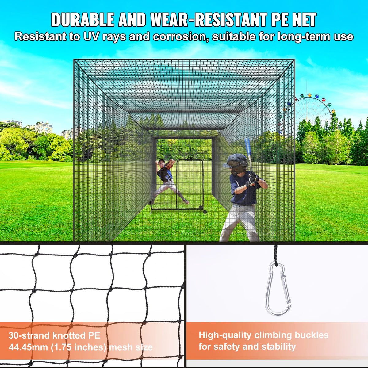 Professional Baseball Batting Heavy-Duty Portable Practice Net