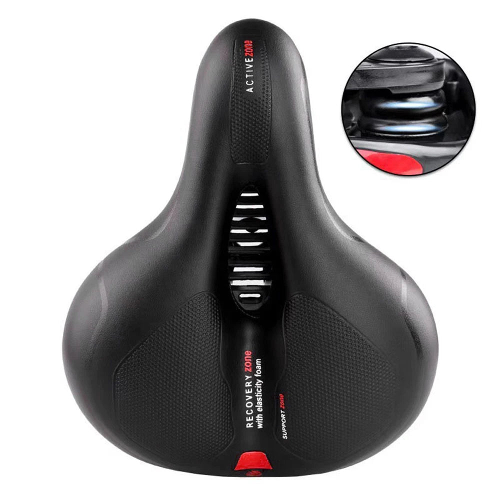 All-Weather Bike Saddle: Shock-Absorbing & Breathable