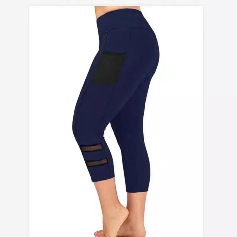 Premium Plus-Size Yoga Leggings with Pockets: Stretchy, Breathable, and Stylish for Women