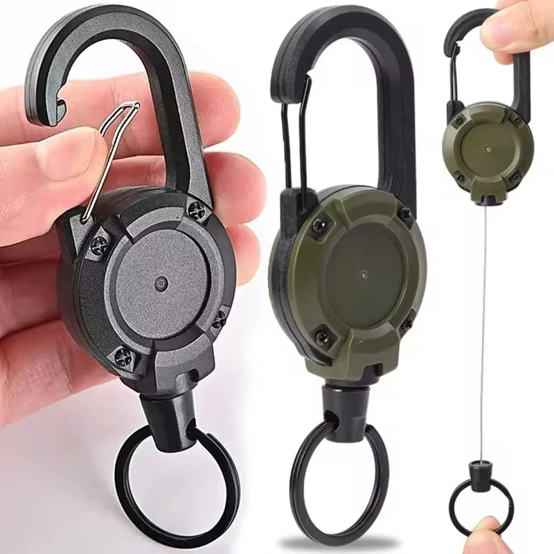 Outdoor Sporty Retractable Keychain Tool with Strong Steel Wire Rope