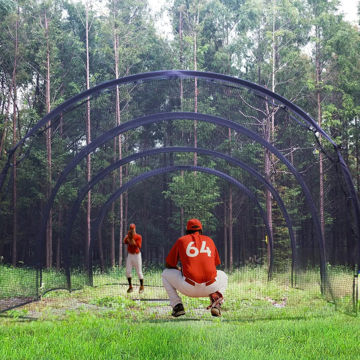 Baseball & Softball Hitting Cage Net and Frame