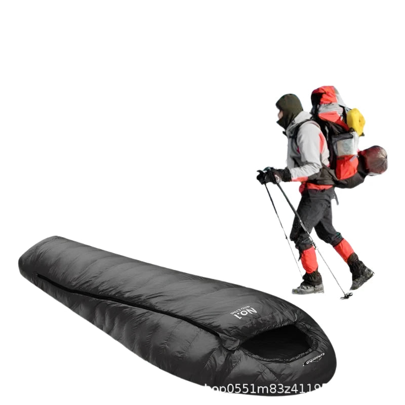 Compact, Lightweight Sleeping Bag with Goose Down Insulation