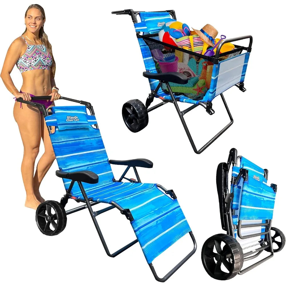 All-in-One Beach Cart: Converts to Comfortable Chair