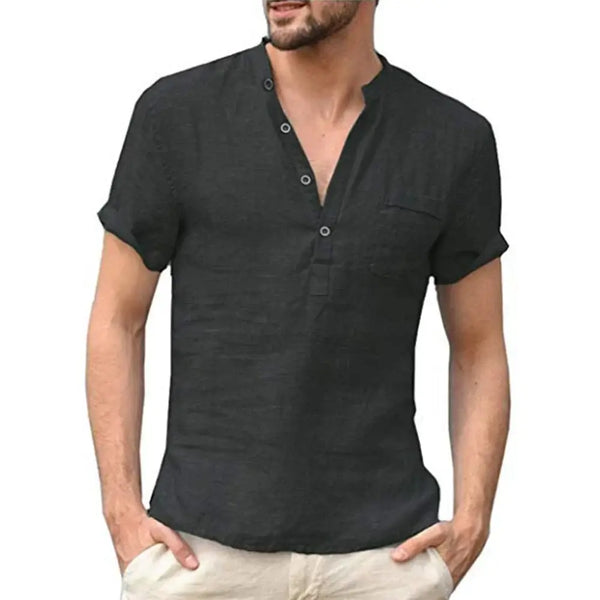 Men's Cotton Linen T-Shirt - Breathable Casual TeeMen's shirt24 Hour Sport