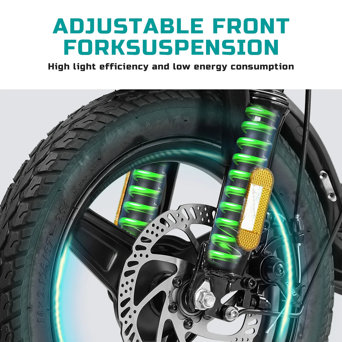 Folding Adult Electric Bike - 560W, 20 MPH, 48V Battery