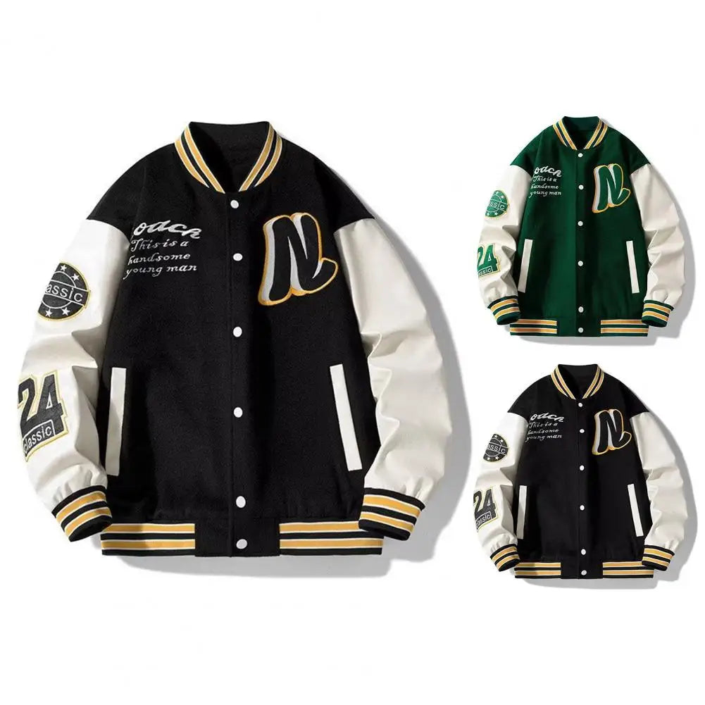 Warm and Stylish: Men's Baseball Jacket