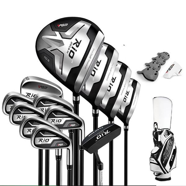 12-Piece Men's Right-Handed Golf Club Set with BagGolf Fairway Woods24 Hour Sport