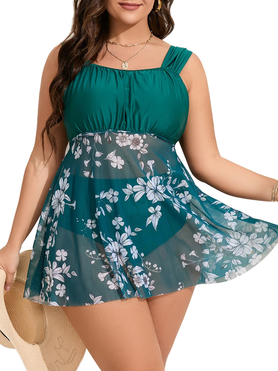 Blooming Beautiful in This Floral Tankini