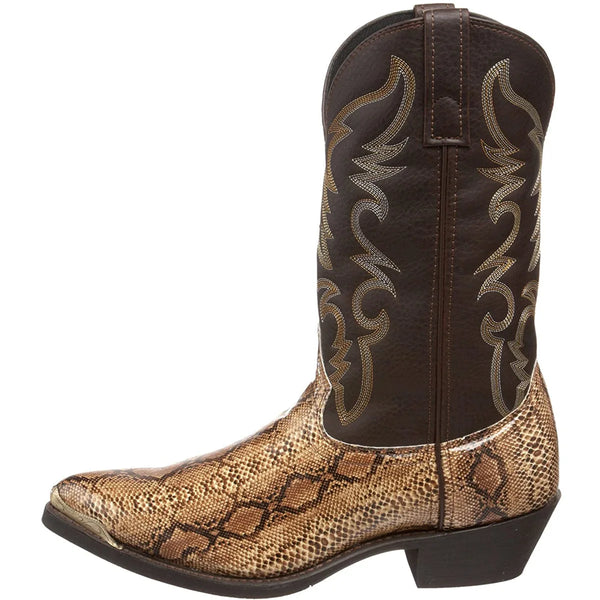 Unique Footwear: Golden Head Snake Skin BootsMen's Boots24 Hour Sport